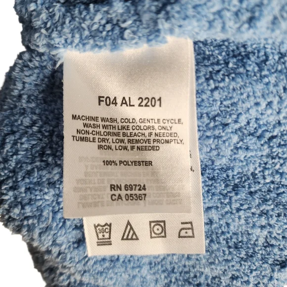 Columbia Vintage Women's Plush Fleece Turtleneck Sweater Dusty Blue Size Large - Picture 8 of 8